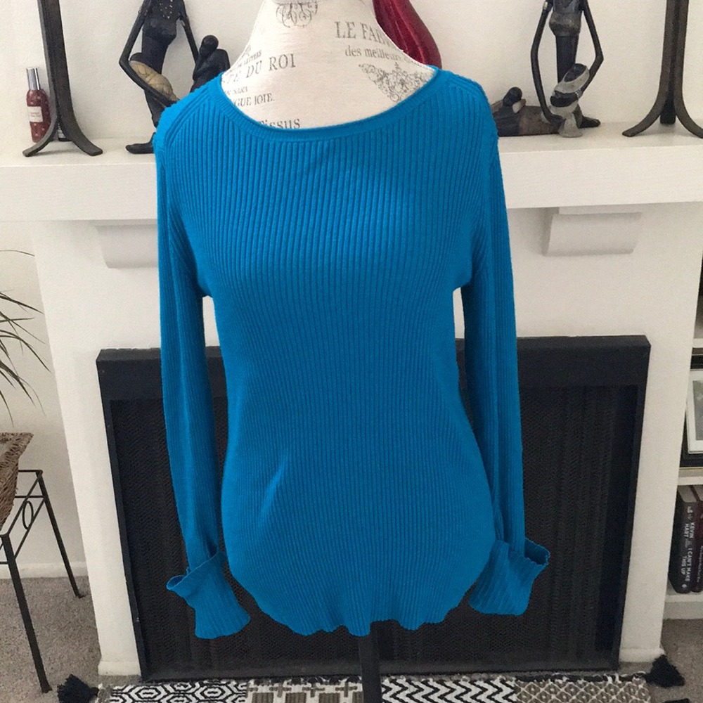The Limited | Ribbed Crew Neck Sweater Top - Picture 1 of 7